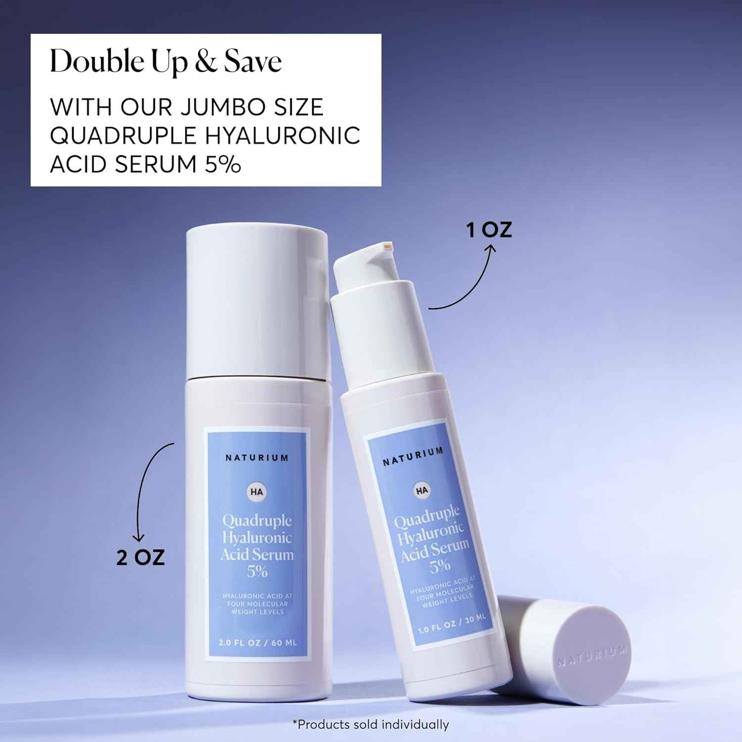 Naturium Quadruple Hyaluronic Acid Serum 5%, Hydrating & Plumping Face Serum, Anti-Aging & Moisturizing Skin Care, Fragrance-Free