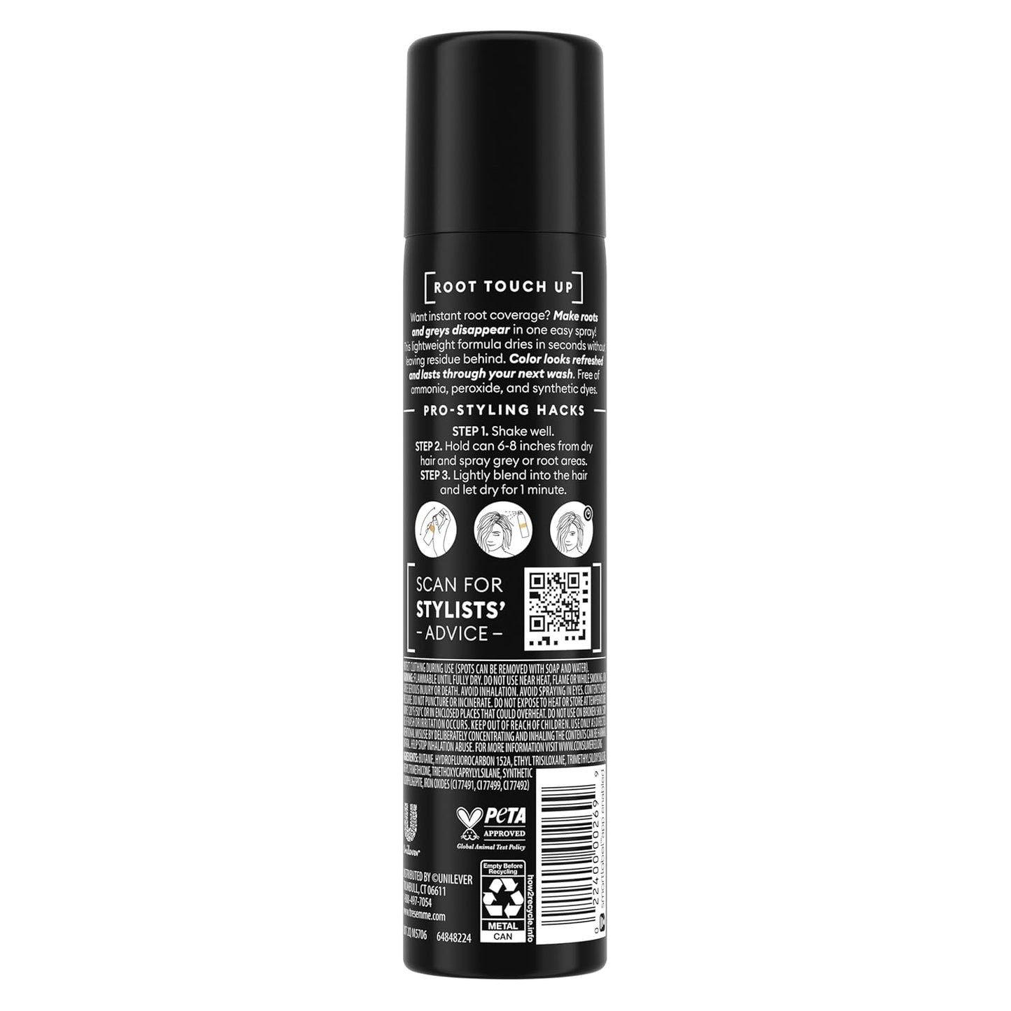 TRESemme_Root_Touch-Up,_Temporary_Hair_Color,_Light_Brown_Hair_Ammonia-free,_Peroxide-free_Root_Cover_Up_Spray_2.5_oz