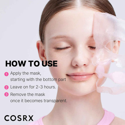 COSRX Pink Collagen Lifting Glow Hydrogel Face Masks Skincare, Collagen Face Mask, Travel Essentials, Overnight Face Mask, Korean SkinCare