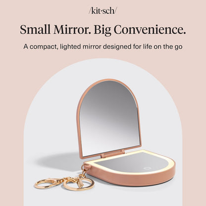 Kitsch_Compact_Mirror_Keychain_–_Travel_Makeup_Mirror_with_Lights,_Small_Lighted_Dual-Magnification_Pocket_Mirrors,_USB-Rechargeable,_Ideal_for_Your_Touch-Ups_While_On_Travel_–_Terracotta
