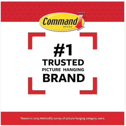 Command Large Canvas Hangers, 3 Canvas Hangers and 4 Command Strips, Damage-Free Hanging Sawtooth Frames, No Tools Wall Hooks for Home Decor, Holds up to 3 lb 18"x24" Canvas