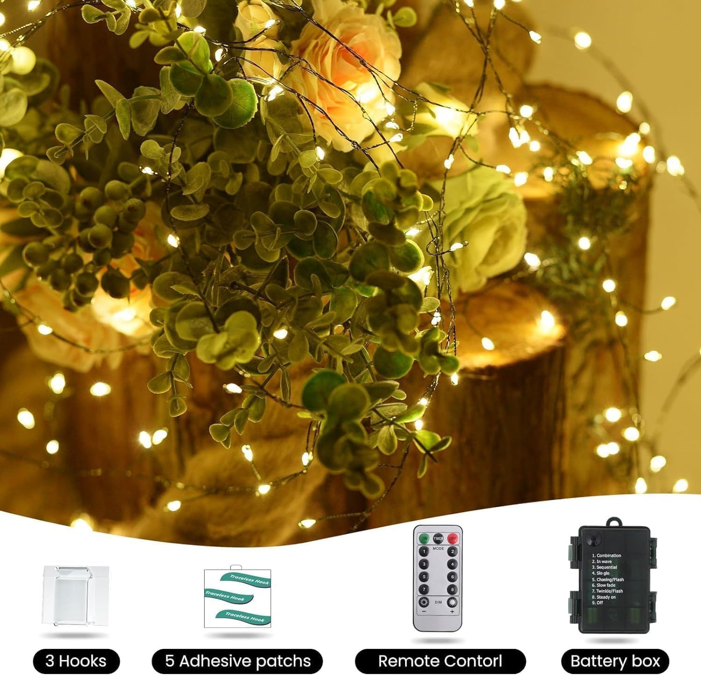 Dailyart_6feet_120_LED_Starry_Lights,_Battery_Operated_Waterproof_Dark_Green_Copper_Wire_Fairy_Light_String_Light_for_Garland,_Wreath,_Patio,_Garden,_Wedding,_Party,_Xmas