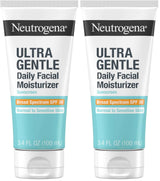 Neutrogena Ultra Gentle Daily Facial Moisturizer with SPF 30 Sunscreen with CICA, Lightweight Face Lotion with Broad Spectrum SPF 30 for Normal to Sensitive Skin, Fragrance-Free, 3.4 fl. oz