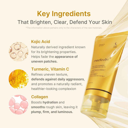 medicube Wrapping Mask, Vitamin C Overnight Peel Off Facial Mask | Brighten & Defends Against Skin Stress for a Clear, Glowing Complexion | Korean Skin Care, 2.53 fl.oz
