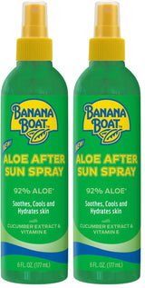 Banana Boat Aloe After Sun Spray, 6Fl Oz | Aloe Vera Spray with Cucumber Extract and Vitamin E, After Sun Care for Sunburn Relief, 6Fl Oz