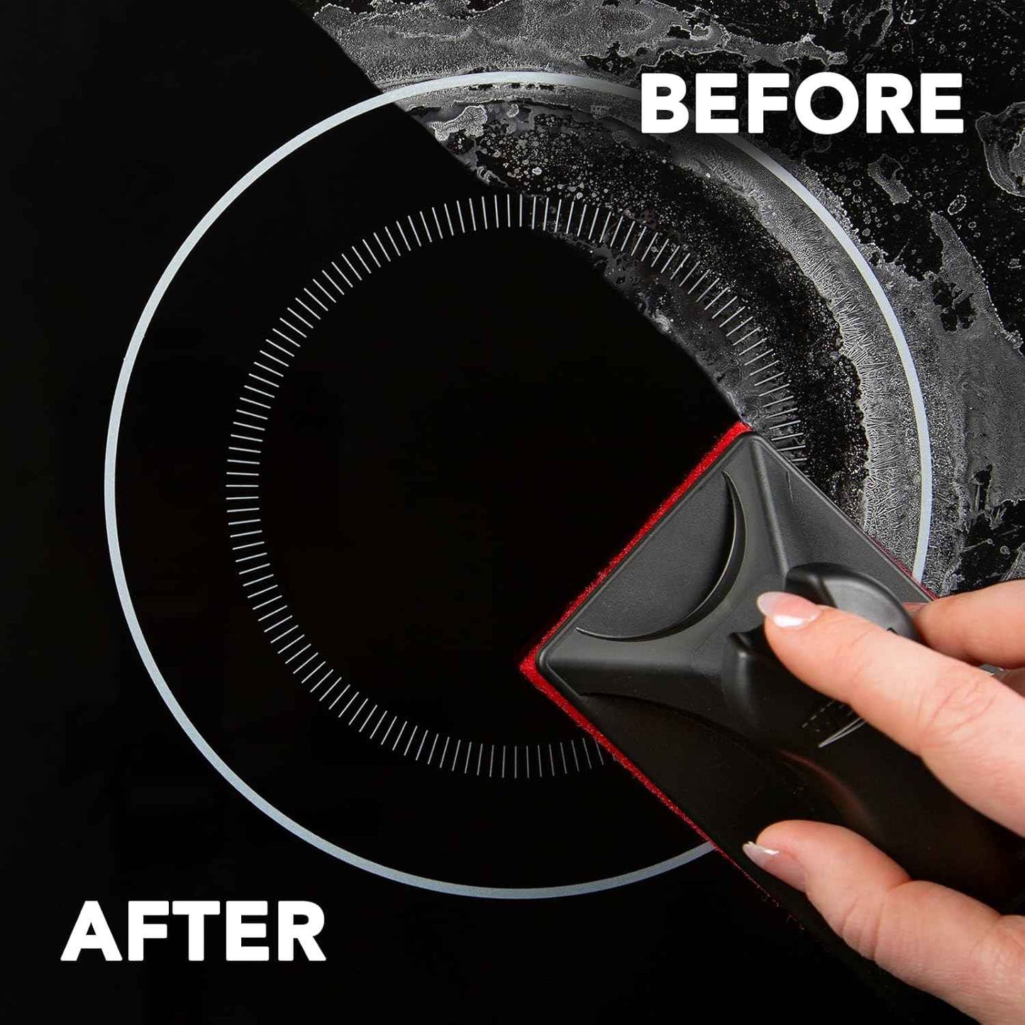 Weiman Glass & Ceramic Cooktop, Stove Top & Oven Cleaner Kit – Kitchen Cleaner Cream, 3 Scrubbing Pads & Scraper for Burnt-On Food & Grease, Clean Shine - Safe for Induction, Electric & Gas Cooktops