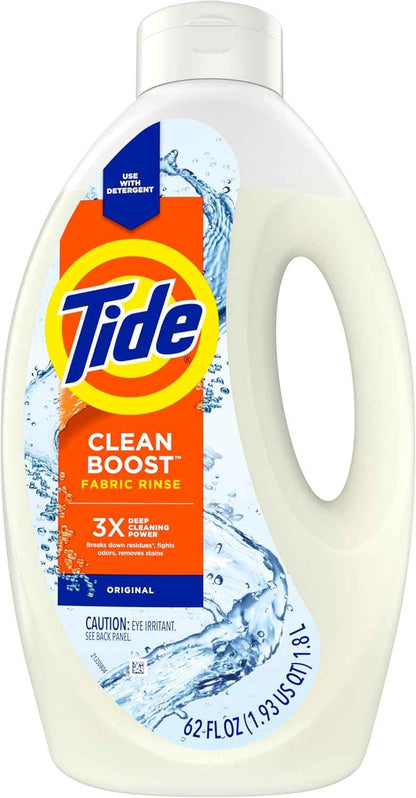 Tide Clean Boost Fabric Rinse, Removes Odors and Residues, Safe on All Fabrics, Free of Dyes and Heavy Perfumes, Original Scent