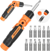 Amartisan 18-in-1 Multi-bit Screwdriver Set Tool All in One, Portable Multi-Purpose Screwdriver, Slotted/Philips/Pozi/Torx/Square,Nut Driver