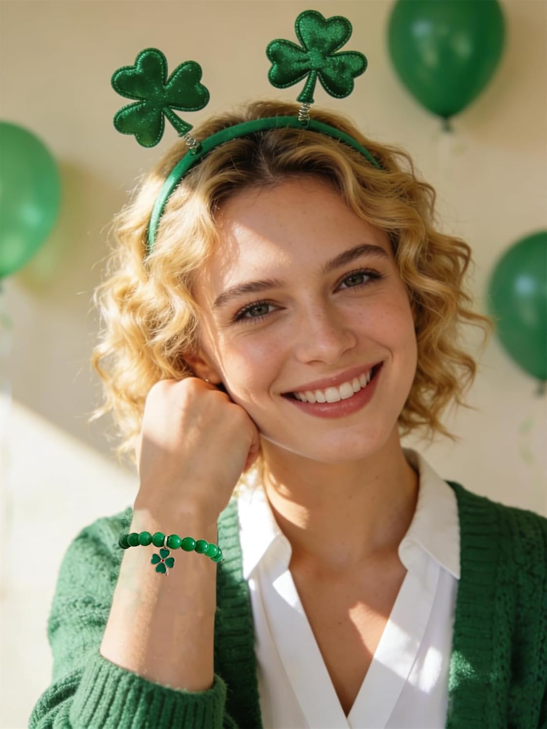 Bovemee_Green_Nature_Stone_Clove_Bracelet_Four-Leaf_Clover_Female_Heart_Charm_Clover_Peacock_Bracelet_Lucky_Bracelet_Trendy_Gift_for_Women