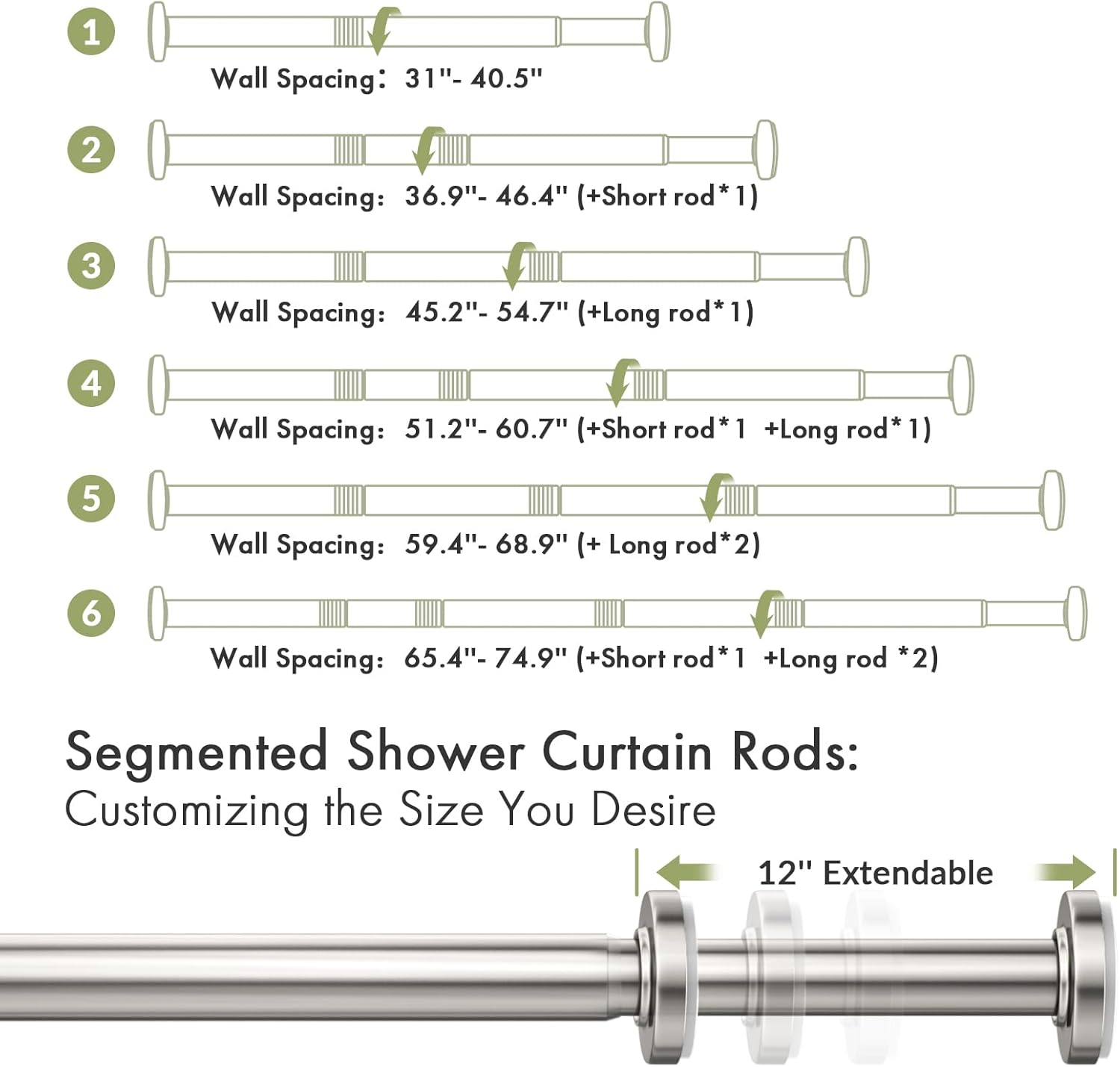 AmazerBath_Nickel_Spring_Tension_Shower_Curtain_Rod_31-75_Inches,_1_Inch_Diameter_Heavy_Duty_Tension_Rod_Rust_Proof_Bathroom_Curtain_Rod,_Adjustable_No_Drill_Easy_Segmented_Installation