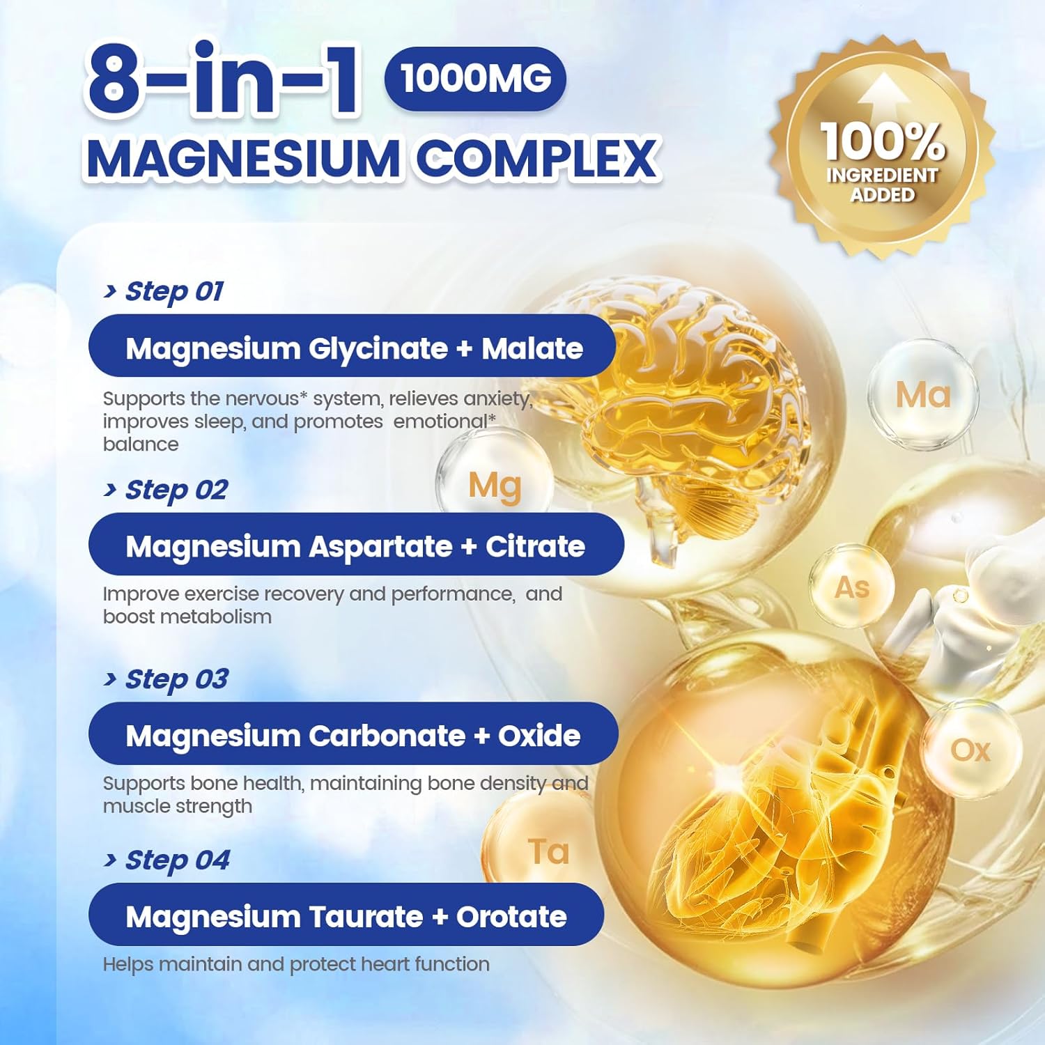 1000mg_Magnesium_Complex_for_Women_&_Men*,_8_Elemental_with_Magnesium_Glycinate,_Citrate,_Malate,_Taurate,_Oxide,_Carbonate,_Aspartate,_Orotate_for_Bones,_Muscle,_Recovery,_Energy,_Vegan,_90_Capsules