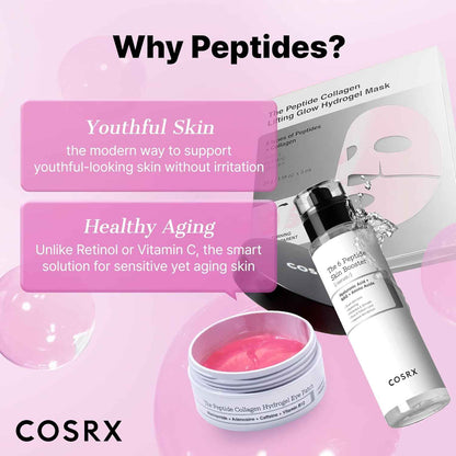 COSRX Pink Collagen Lifting Glow Hydrogel Face Masks Skincare, Collagen Face Mask, Travel Essentials, Overnight Face Mask, Korean SkinCare