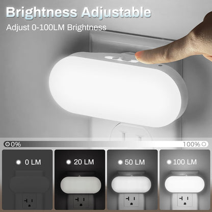DORESshop_Led_Night_Light,_Plug_into_Wall,_[2/4_Pack]_with_Dusk_to_Dawn_Sensor,_1W_5000K_Dimmable_Night_Light_from_0LM_to_100LM_for_Bathroom_Hallway_Bedroom_Kids_Room_Stairway
