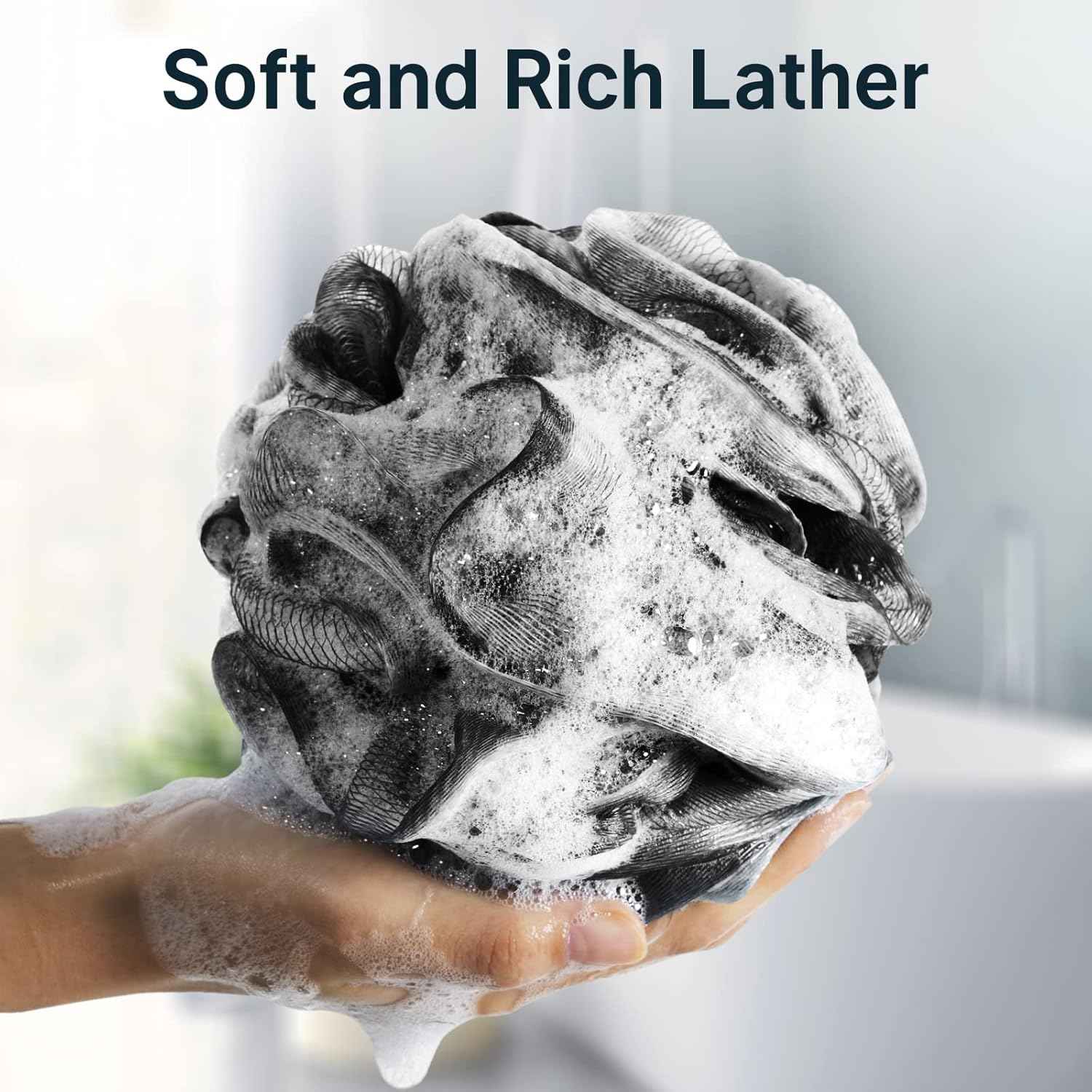 AmazerBath Loofah Sponge, Shower Loofah for Men and Women - Body Scrubber Loofa