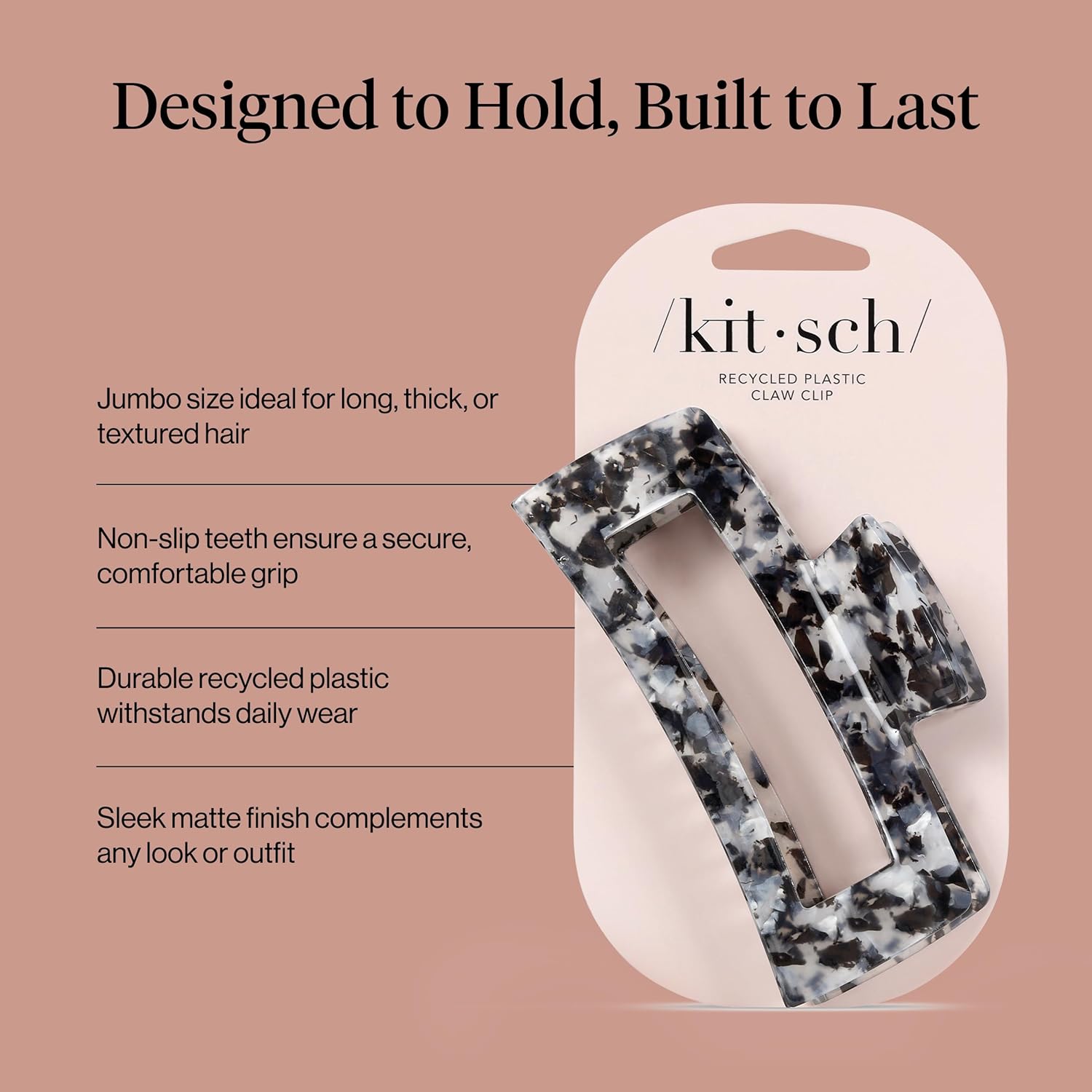 Kitsch_Jumbo_Hair_Clip_for_Women_–_Recycled_Plastic_Hair_Claw_Clip_-_All-Day_Strong_Hold,_Durable_Non-Slip_Grip_for_Thick_&_Thin_Hair_-_Black,_1pc