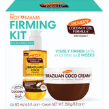Palmer's Brazilian Coco Hot Mama Firming Kit, Coconut Oil Formula Skin Care Duo with Firming Body Cream (8.8 Oz) + Body Oil (6.6 Fl Oz) Helps Tone Bum, Belly & Thighs, Provides 48 Hour Moisture