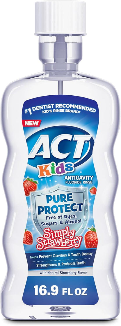 ACT_Kids_Pure_Protect_Anticavity_Fluoride_Rinse,_Natural_Strawberry_Flavor_Without_Sugar,_Free_from_Dyes_&_Alcohol,_16.9_fl._oz.