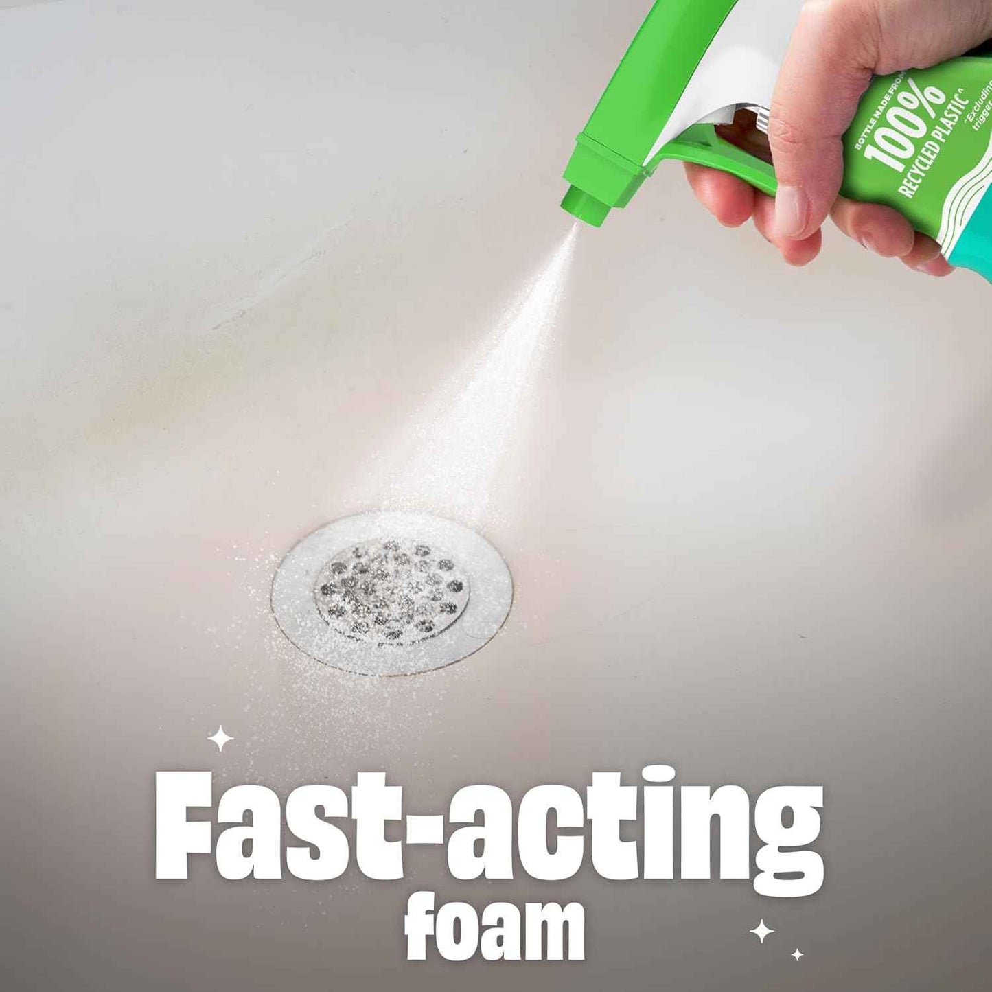 Scrubbing Bubbles Easy Clean Foaming Bleach-Free Bathroom All Purpose Cleaner, Fast-Acting Foam Cleans Limescale, Dirt and Grime on Showers, Sinks, Toilets, Tiles, Counters, & More, 32oz Spray