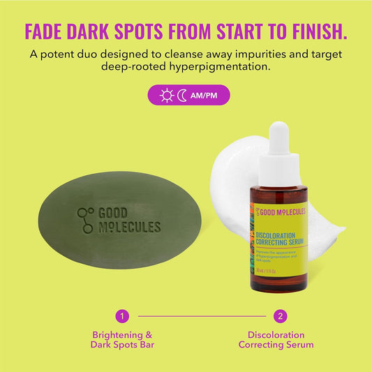 Good_Molecules_Brightening_Skincare_Duo_–_Dark_Spot_Correcting_Bar_(85g)_&_Discoloration_Serum_(30ml)_|_Tranexamic_Acid_&_Niacinamide_Set_for_Face_&_Body_|_All_Skin_Types