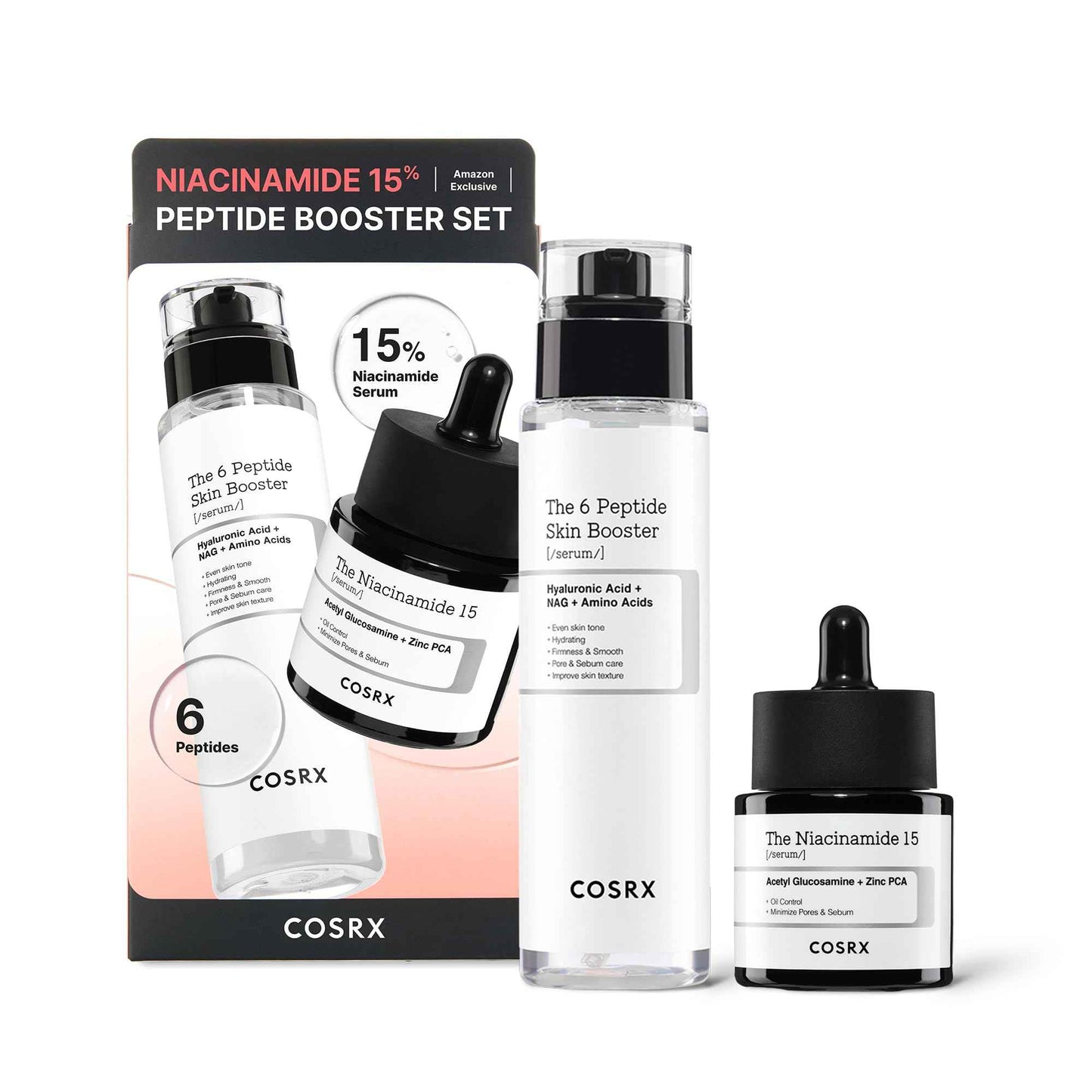 COSRX Snail Mucin 96% Peptide Booster Set - Korean Skin Care, Gift Sets, Skin Care Sets for Women, Advanced Snail Mucin Serum, Face Serum, Mothers Day Gifts for Mom