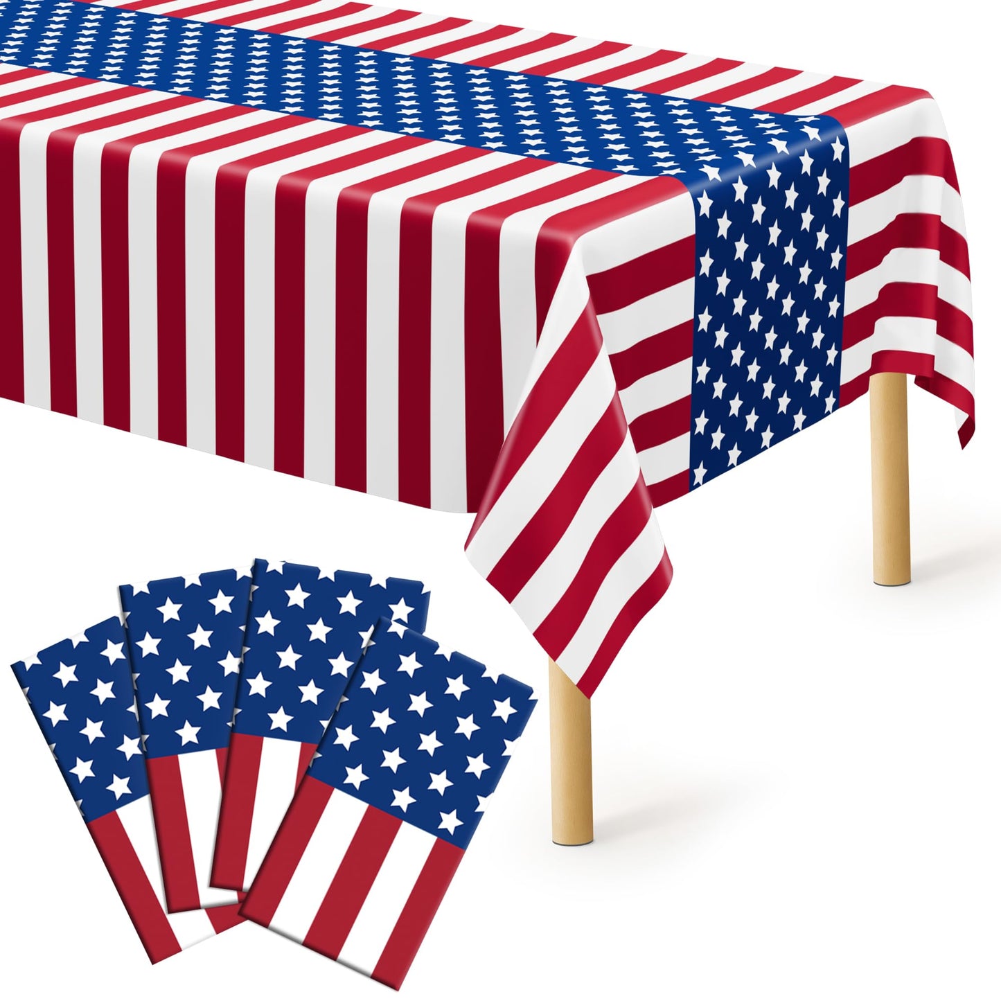 Red White Blue - 4pcs 54x108 in