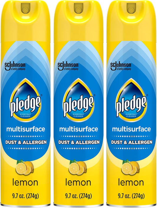 Pledge_Dust_&_Allergen_Multisurface_Cleaner,_Aerosol_Spray,_Lemon_Scent,_9.7oz_(Pack_of_3)