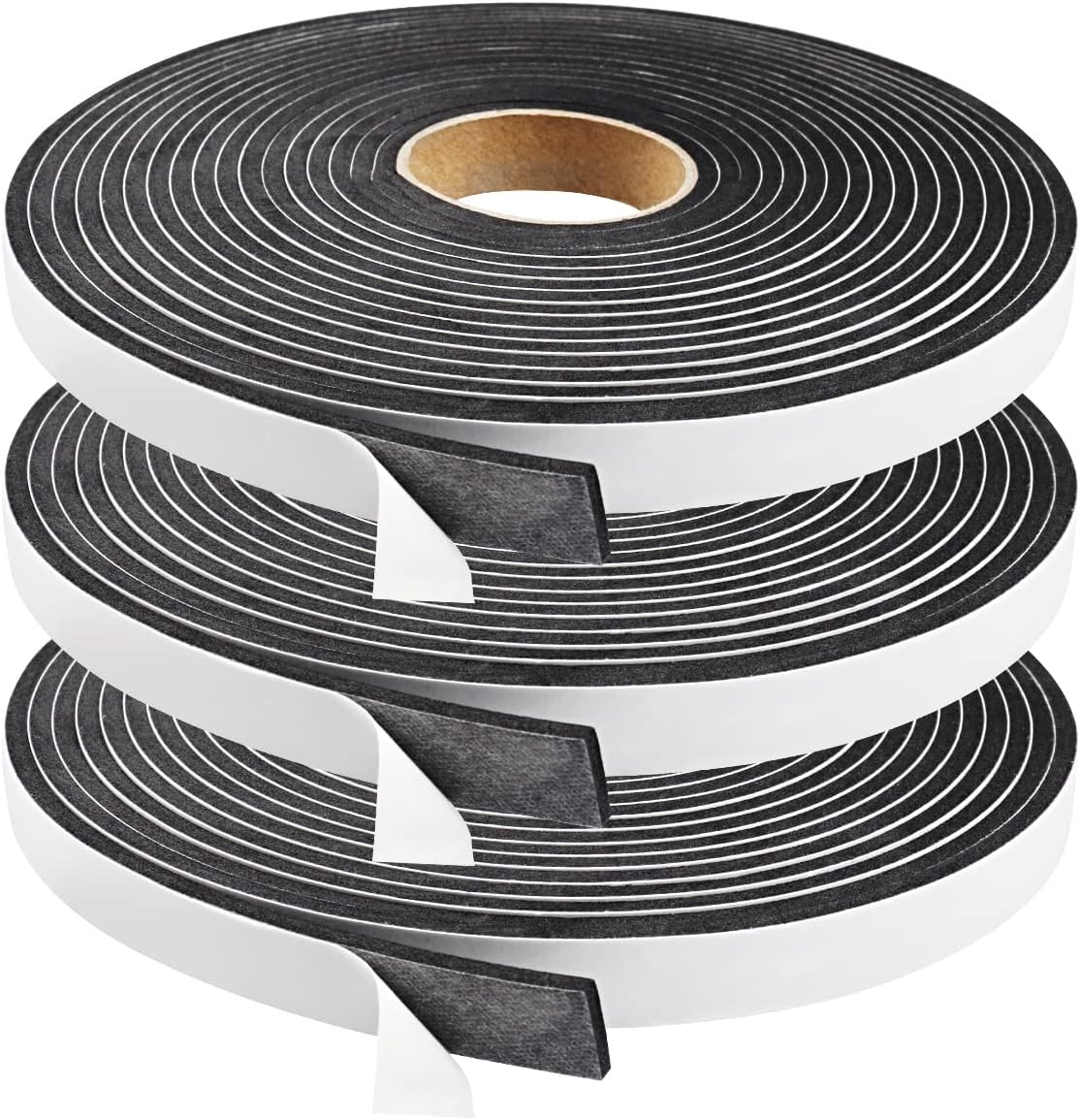 Seal_Foam_Tape,1/2_Inch_W_x_1/8_Inch_T_Weather_Stripping_for_Door_and_Window,High_Density_Single_Sided_Closed_Cell_Door_Insulation_Weather_Strip,_3_Rolls_Total_50FT_Black
