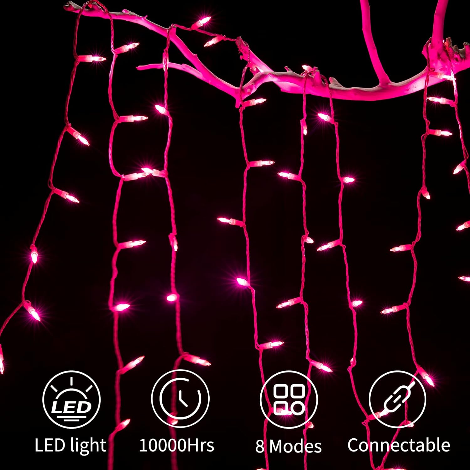 Minetom_Pink_Mini_Christmas_Lights_-_39_Feet_100_LED_Fairy_String_Lights_with_8_Lighting_Modes_Waterproof_Connectable_for_Indoor_Outdoor_Xmas_Tree_Garland_Wreath_Holiday_Valentine's_Day_Decoration