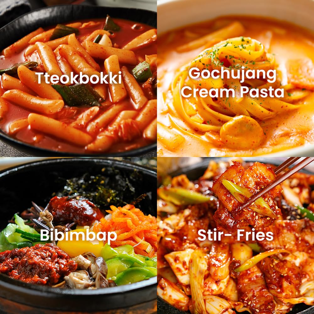O’food_Gochujang_–_Authentic_Korean_Red_Chili_Paste_[Medium_|_1.1_lb_(500g)_]_Spicy_&_Sweet_Savory_Traditional_Fermented_Sauce_|_Gluten-Free_|_100%_Brown_Rice_|_No_Corn_Syrup_|_Great_for_Bibimbap,_Marinades,_Stews_&_BBQ