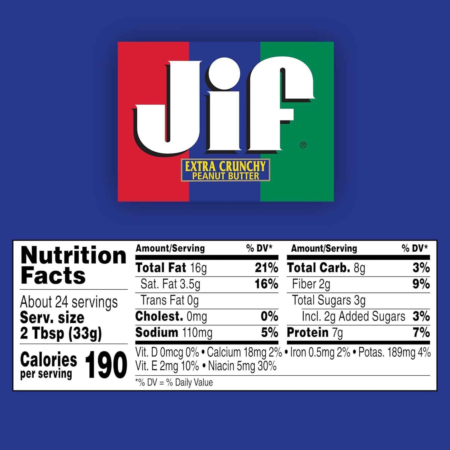 Jif Extra Crunchy Peanut Butter, 28-Ounce Jar