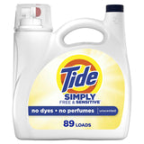 Tide Simply Liquid Laundry Detergent, Free & Sensitive Scent