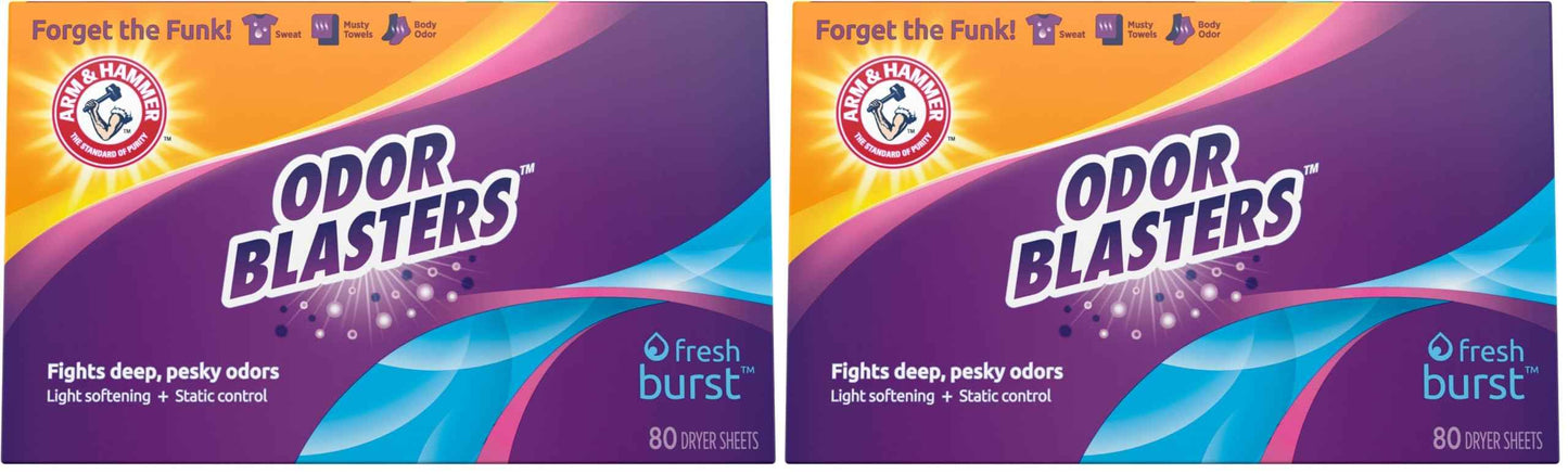 Arm & Hammer Odor Blaster Sheets Fresh Burst 80ct