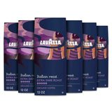 Lavazza Italian Roast Ground Coffee 6 Bags of 12oz, Dark Roast, Strong and Bold Taste, Intensity 5/5, 100% Arabica, Ideal for Drip Brewers, (Pack of 6) - Package May Vary