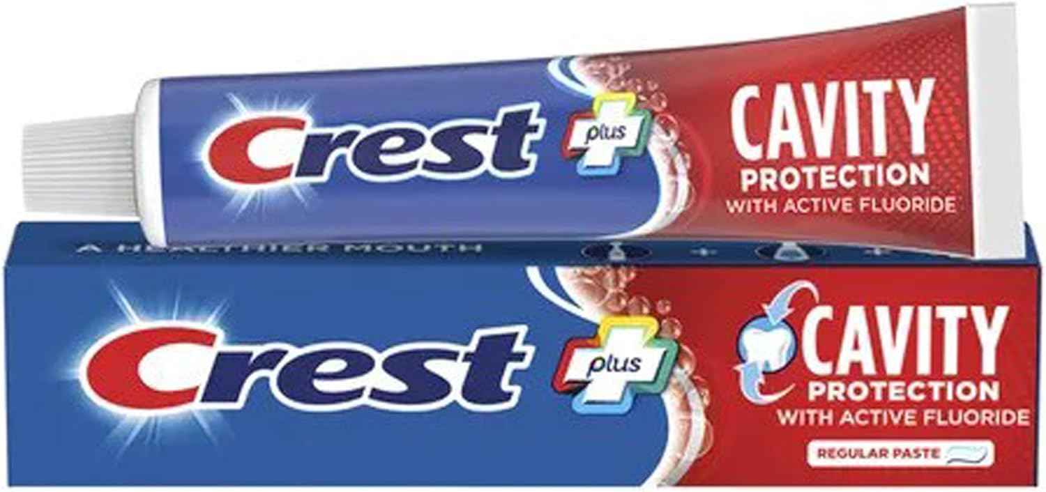 Crest Cavity Protection Regular Toothpaste, Travel Size .85 oz. (24g) - Pack of 4