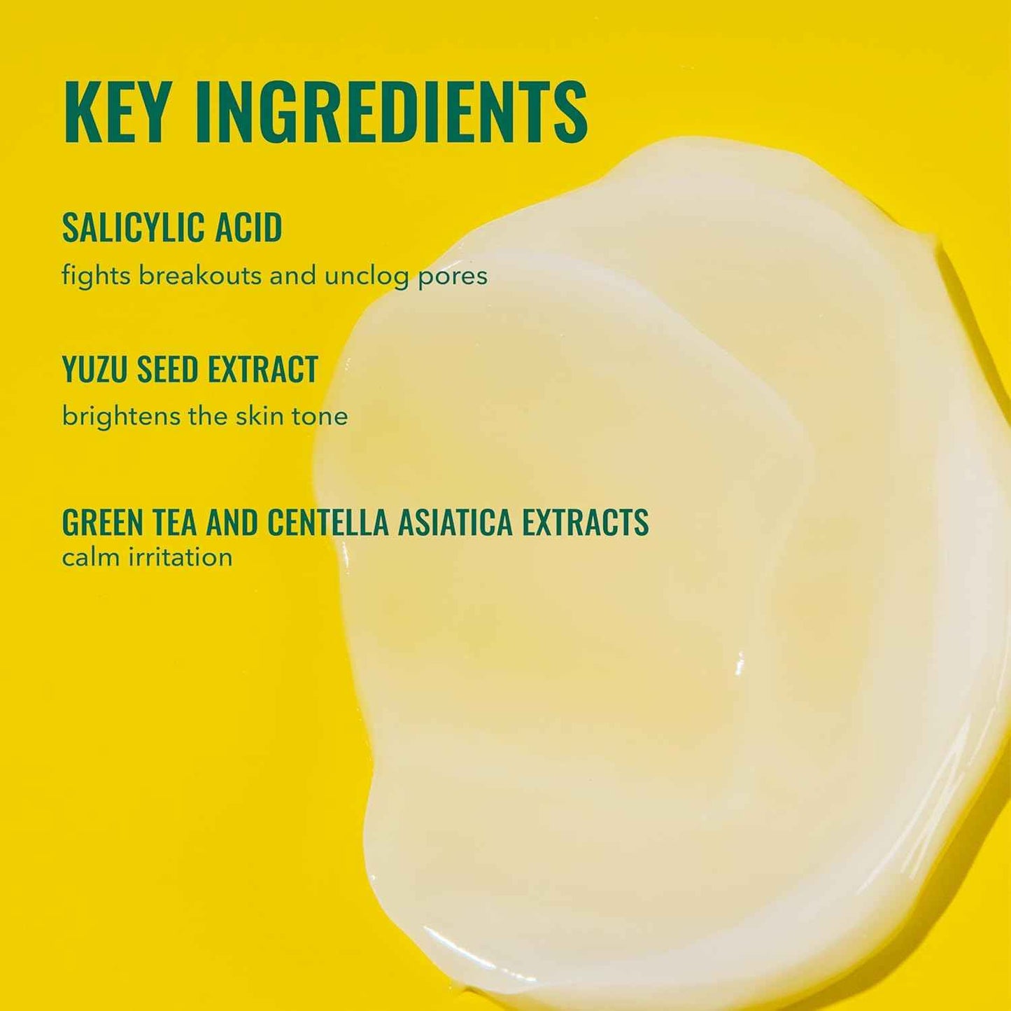 Good Molecules Yuzu Blemish Gel Cream - Lightweight Gel Moisturizer with Salicylic Acid (BHA) and Natural Extracts to Target Blemishes, Even Skin Tone, and Texture - Skin Care for Face