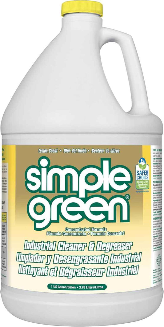 Simple Green Industrial Cleaner and Degreaser 1 Gal. MPF Micro-Particulate Fractionalization Lemon Scent
