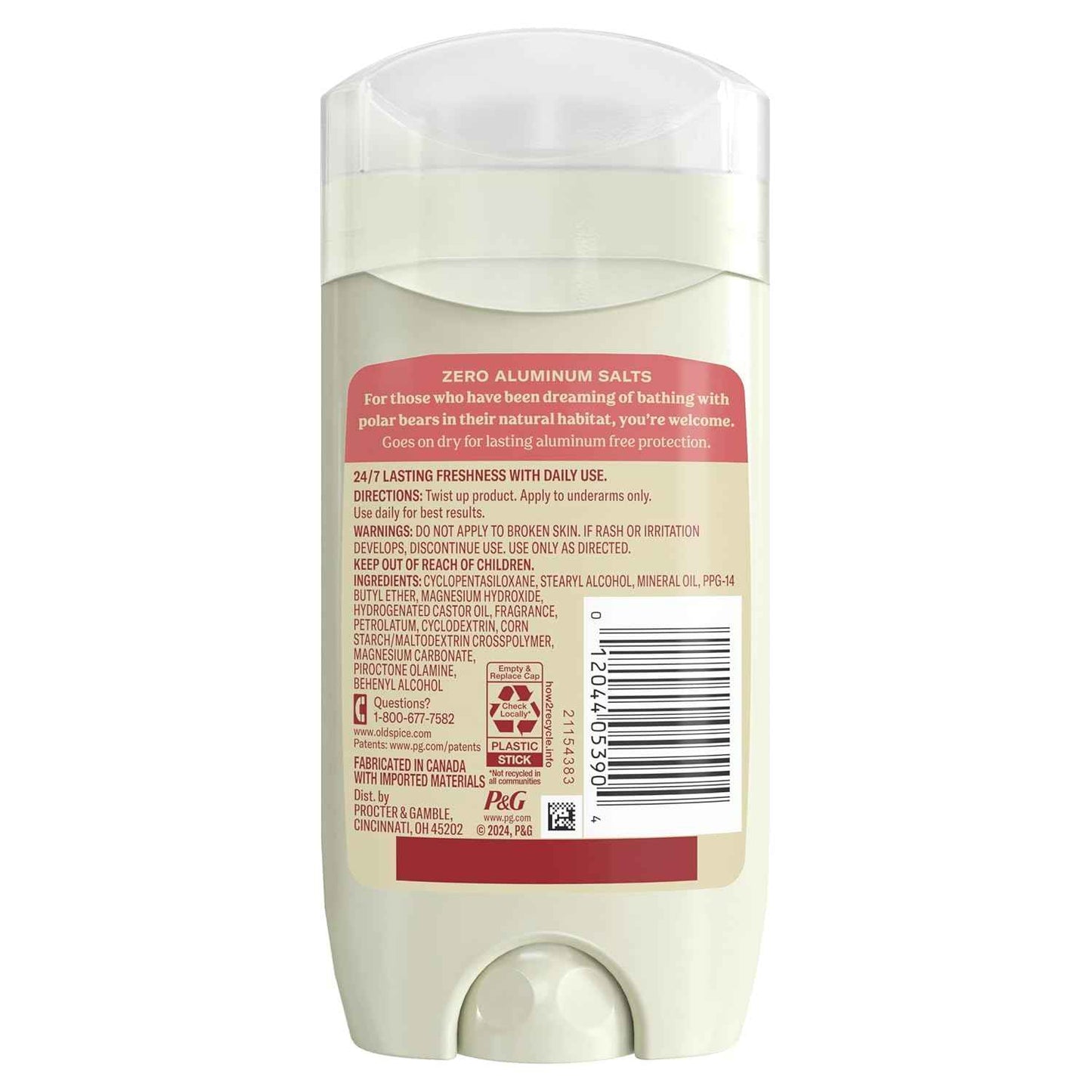 Old Spice GentleMan's Aluminum Free Dry Feel Deodorant for Men, 24/7 Lasting Freshness, Gentle on Skin with Skin Conditioners