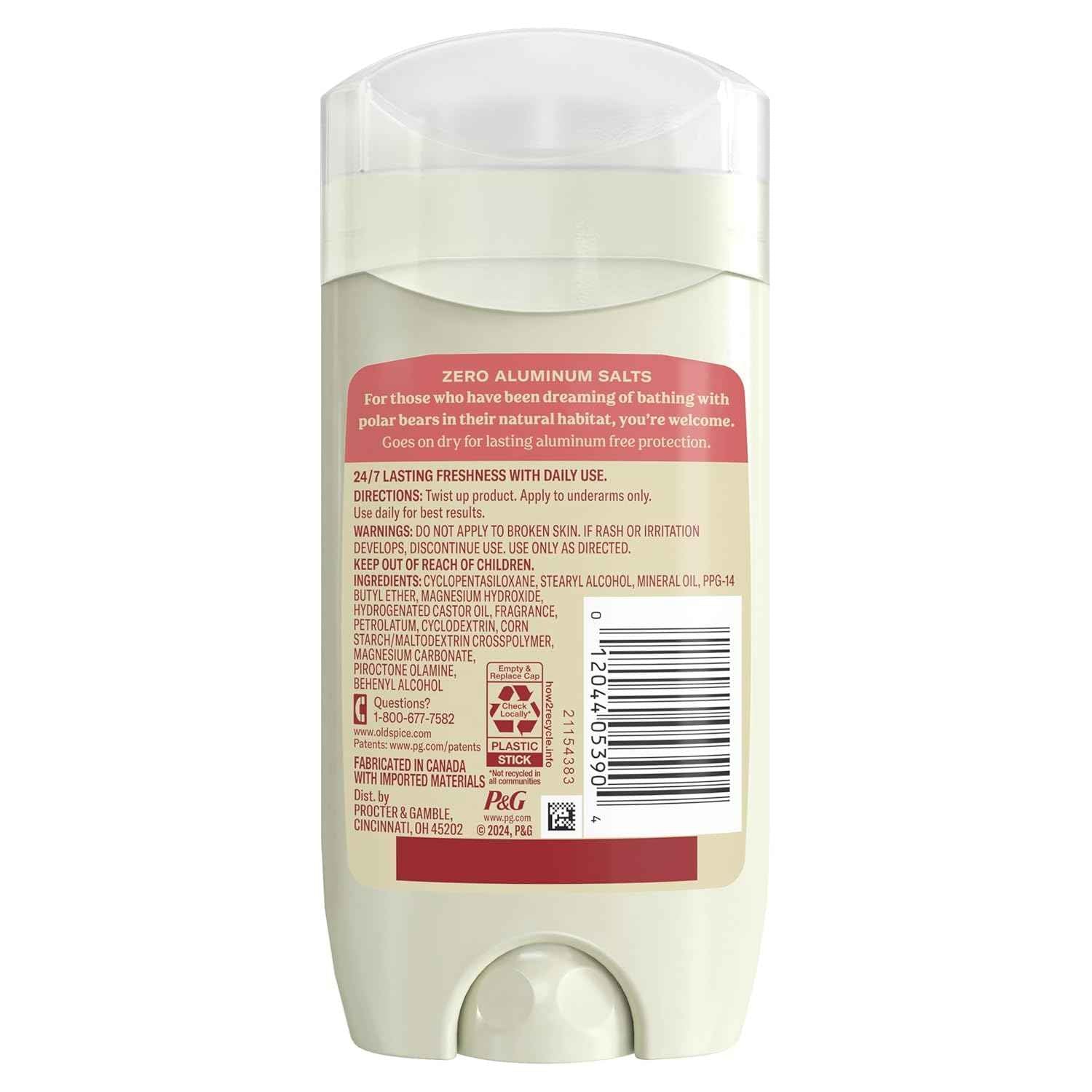 Old Spice GentleMan's Aluminum Free Dry Feel Deodorant for Men, 24/7 Lasting Freshness, Gentle on Skin with Skin Conditioners