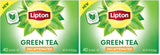 Lipton Decaffeinated Green Tea Bags, Unsweetened Teabags for Decaf Hot Tea or Decaf Iced Tea with Flavonoids, 40 Total Tea Bags