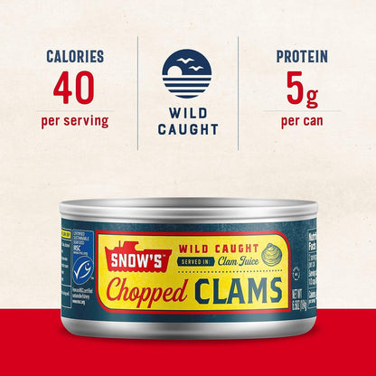 Snow's_Wild_Caught_Chopped_Clams_Canned,_6.5_oz_Can_-_5g_Protein_Per_Serving_-_Gluten_Free,_Keto_Friendly,_99%_Fat_Free