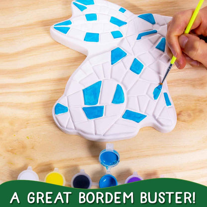 Creative Roots Paint Your Own Garden Stone, Craft Kits, Stepping Stones Kit for Kids, Ceramics to Paint, Ages 6+