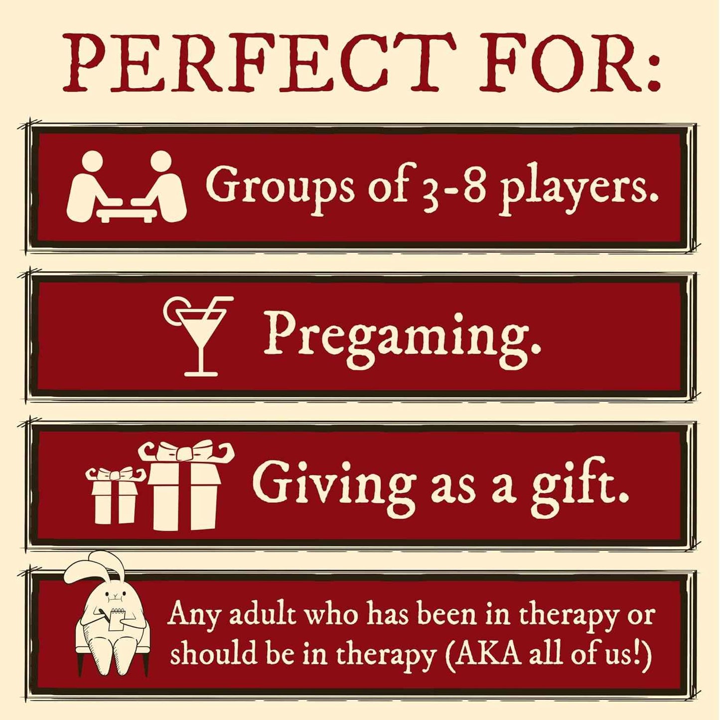 Horrible Therapist: by Exploding Kittens - A Card Game for 3-8 Players, Ages 17+ - Adult Party Game for Family Night