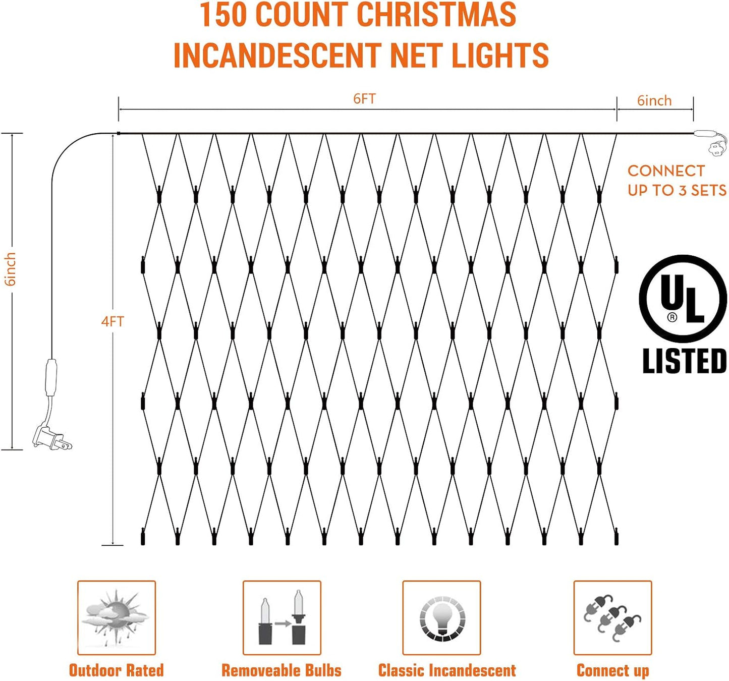 Lomotech_Christmas_Net_Lights_-_6ft_x_4ft_150_Count_Incandescent_Mesh_Lights,_Connectable_UL_Certified_Waterproof_Bushes_for_Christmas,_Trees,_Shrubs,_Garden_Outdoor_Decorations_(Warm_White)