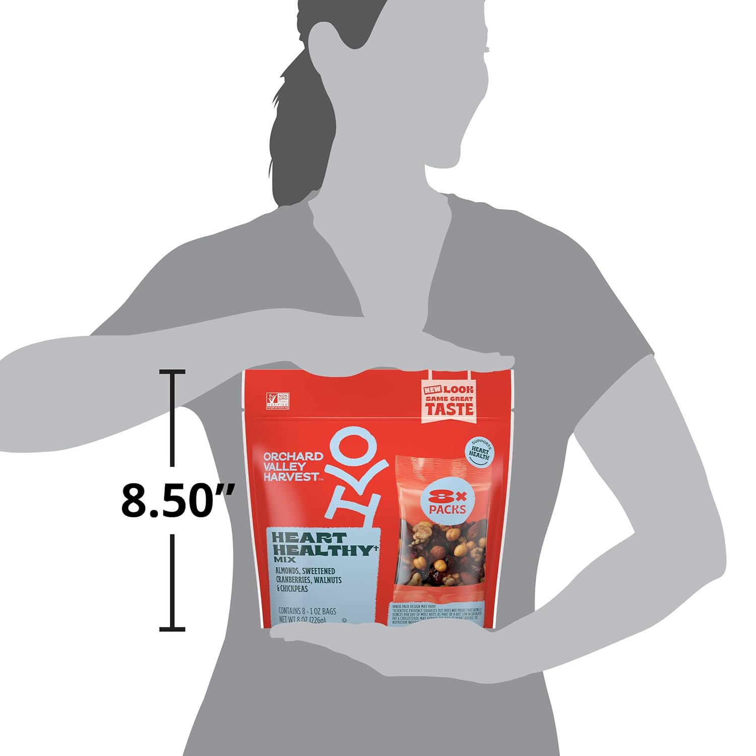 Orchard_Valley_Harvest_Heart_Healthy_Blend,_1_Ounce_Bags_(Pack_of_8),_Almonds,_Cranberries,_Walnuts,_and_Chickpeas,_Gluten_Free,_Non-GMO,_No_Artificial_Ingredients,_Healthy_Snacks_for_Adults