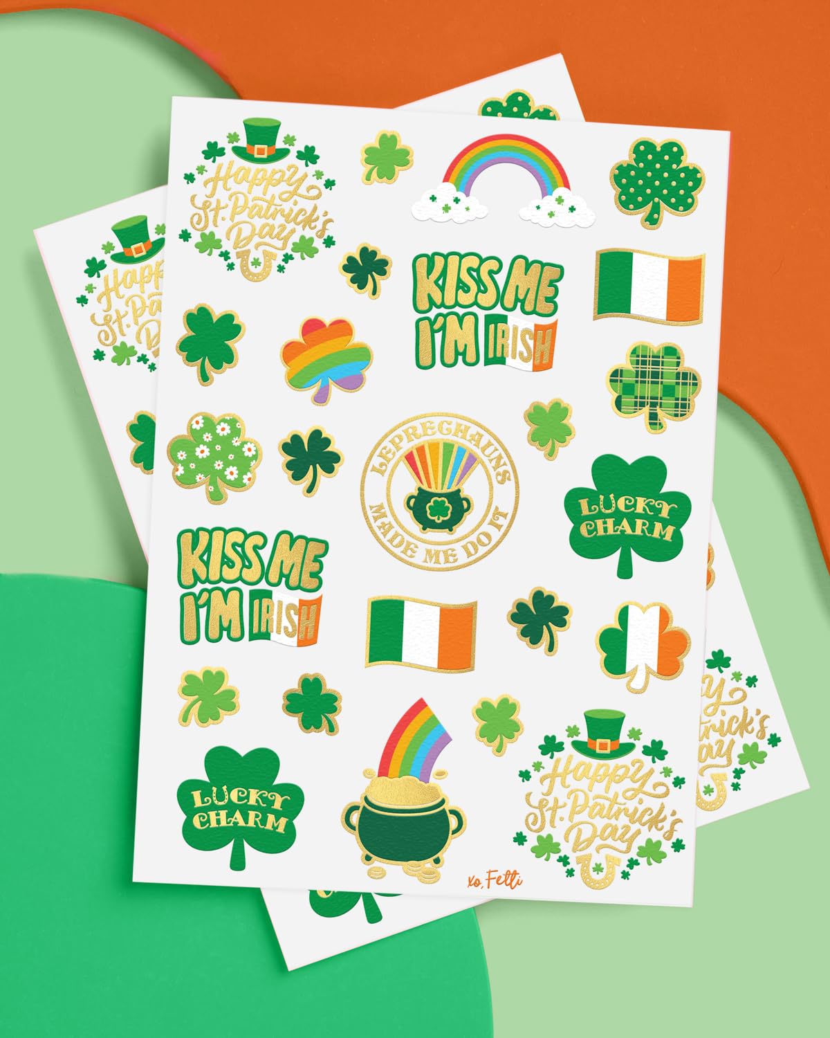 xo,_Fetti_St_Patricks_Day_Decorations_Tattoos_-_50_styles_|_Shamrock_Supplies,_Kiss_Me_I'm_Irish_Party,_Leprechauns