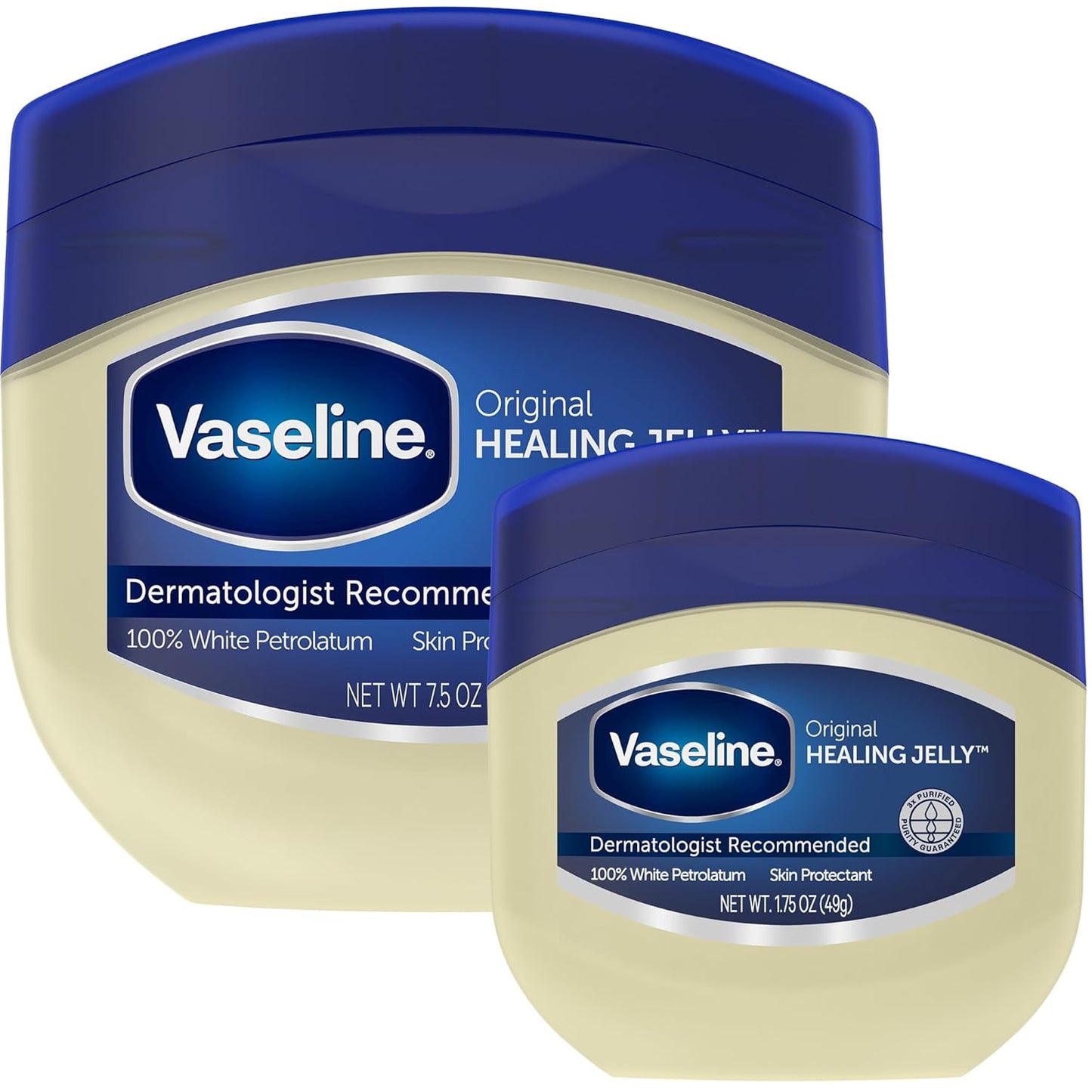 Vaseline_Original_Petroleum_Jelly_Variety_Pack,_2_Sizes_(7.5_Oz_&_1.75_Oz)_–_Hypoallergenic_Skin_Protectant,_Unscented_Healing_Ointment_for_Beauty_&_Personal_Care