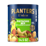 PLANTERS Pistachio Nuts Lovers Nut Mix with Pistachios no shell, Almonds & Cashews, Party Snacks, Plant-Based Protein, After School Snack, Bulk Nuts, Kosher