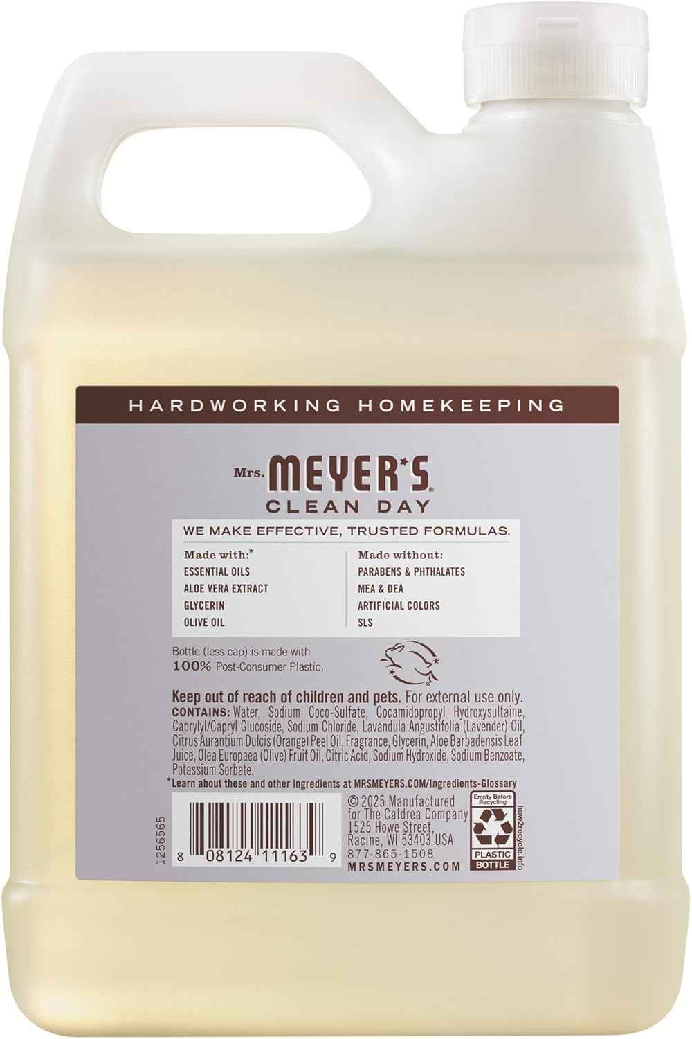 MRS. MEYER'S CLEAN DAY Hand Soap Refill, 33 Fl Oz Bottle
