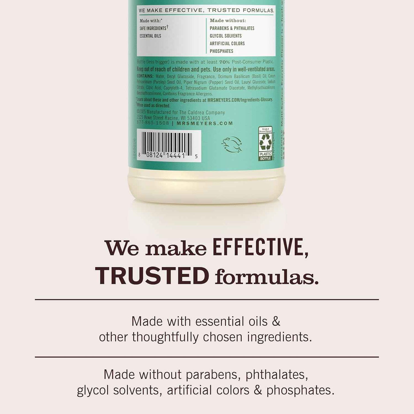 MRS. MEYER'S CLEAN DAY All-Purpose Cleaner Spray, Basil, 16 fl. oz