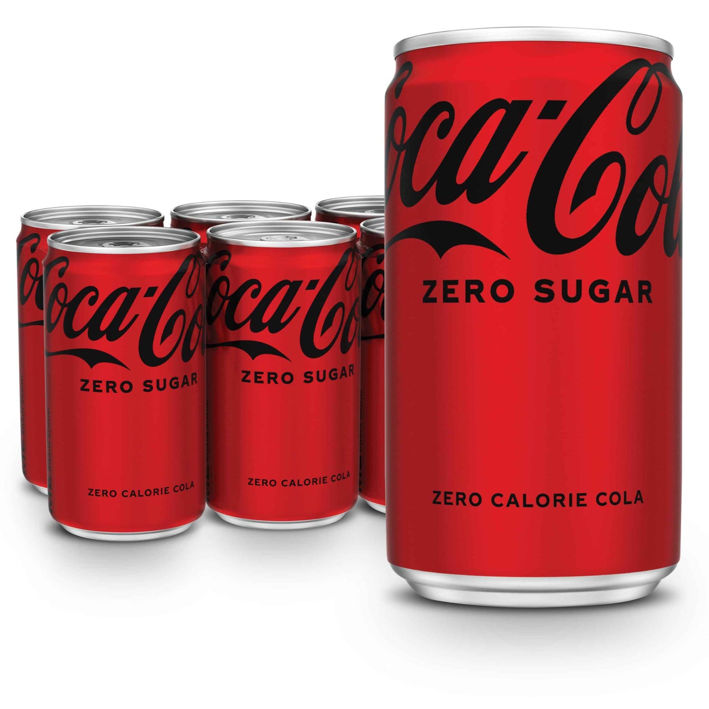 Coke Zero Sugar Mini-Can 7.5 fl oz, 6 Pack (Package May Vary)